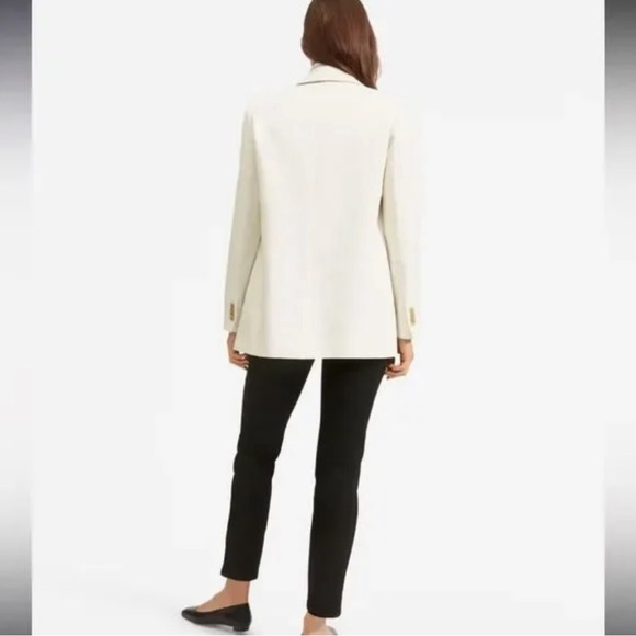 Everlane The Cotton-Linen Blazer White Size 8 NWT - Picture 2 of 5